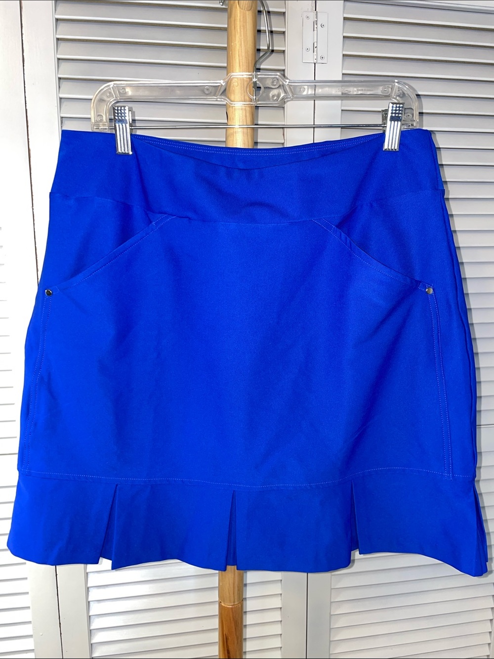 LN - Tail Royal Blue Blue Golf Skort with Pleated Trim - Sz 12
